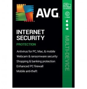 AVG Internet Security 2021 10 Devices 1 Year Global