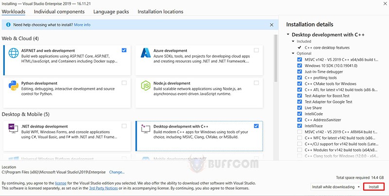 How to install and activate Visual Studio Enterprise 2019 3