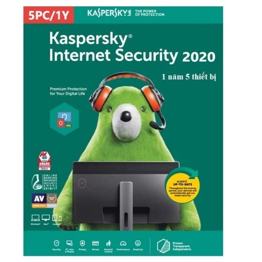 Kaspersky Internet Security 2021 1 year 5 devices key Global