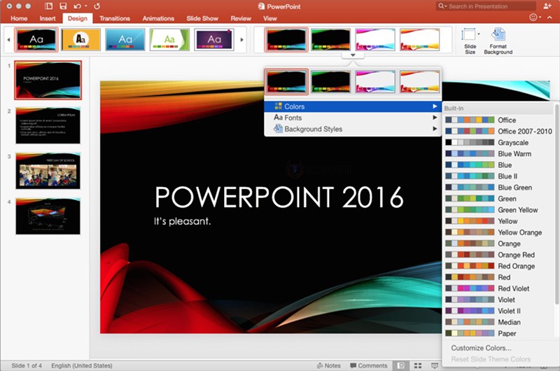 PowerPoint of Office 2016 Home and Student