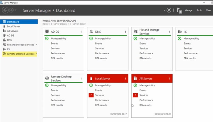 Windows Server 2016 Remote Desktop Services