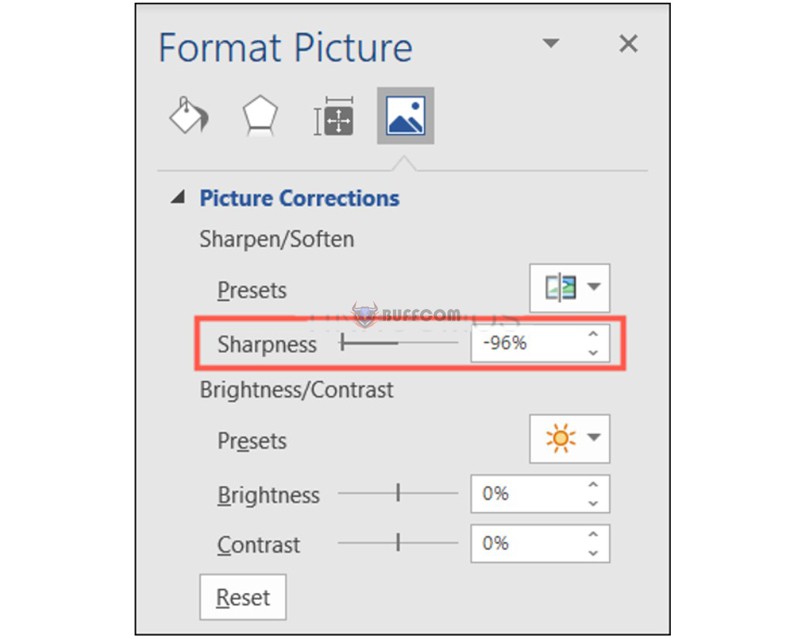 How to blur images in Word