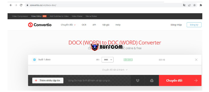 change Word Docx file extension to Doc