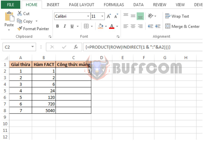 Detailed guide on 2 ways to calculate factorial in Excel