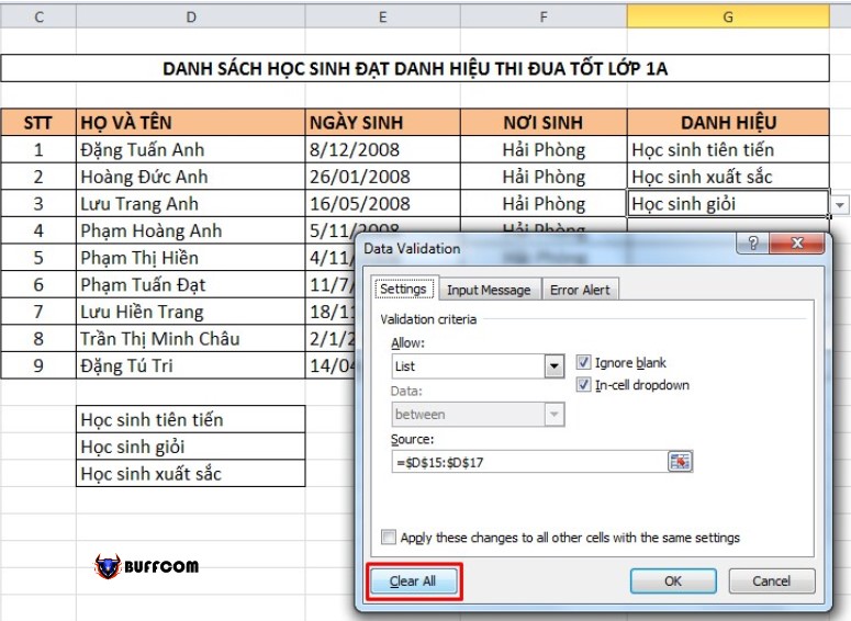 How to create lists in Excel and Google Sheets 