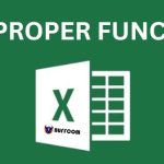 Using the PROPER function to capitalize the first letter in Excel