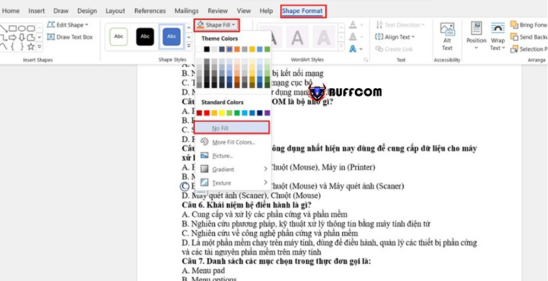 How to Circle Answers in Word