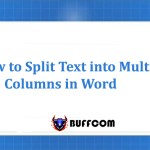 How to Split Text into Multiple Columns in Word