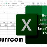 How to calculate employee late fees on Excel
