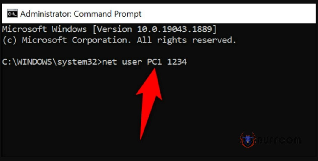 How to change Windows user account password using Command Prompt 2
