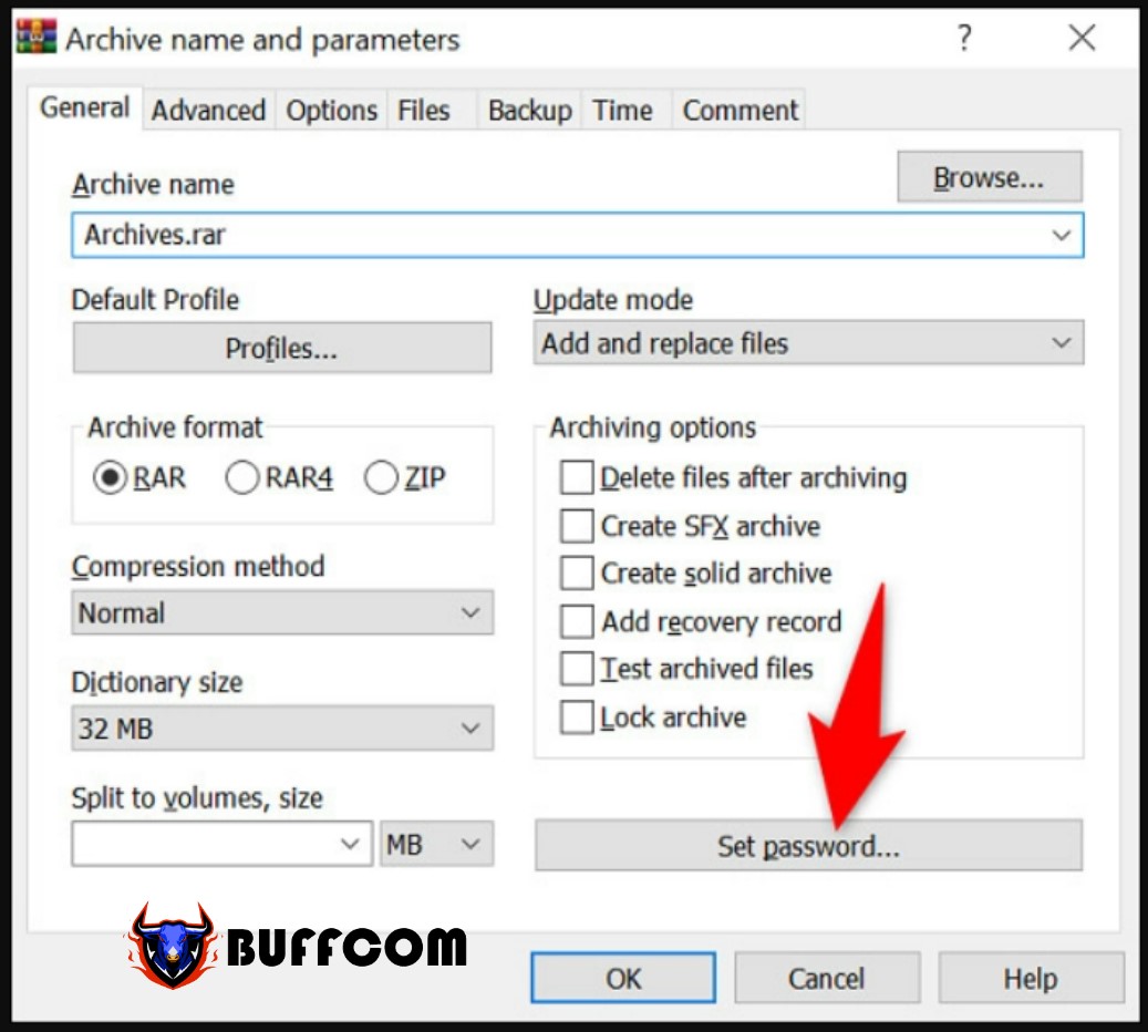How to set a password to protect ZIP files 5