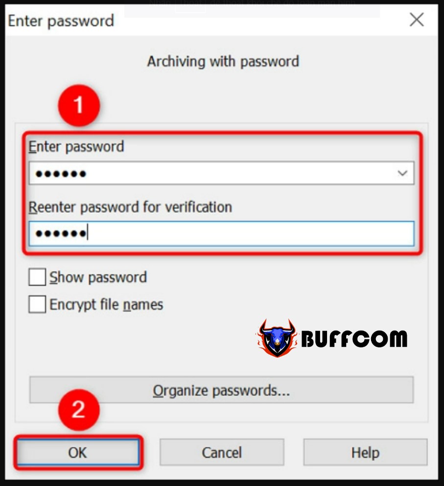 How to set a password to protect ZIP files 6