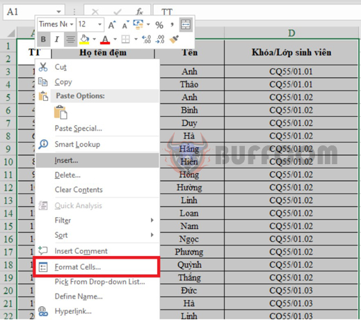 Locking one or more columns in Excel is very simple 