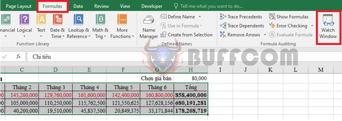 The easiest way to opencreate the formula management window in Excel