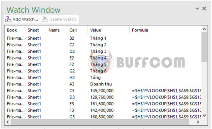 The easiest way to opencreate the formula management window in Excel