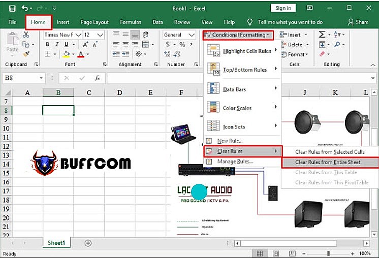 Delete conditional formats