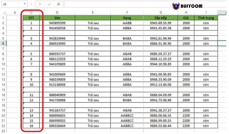 How to Number Rows in Excel 2010