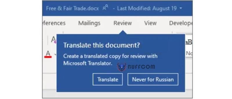 New Features in Word 2019