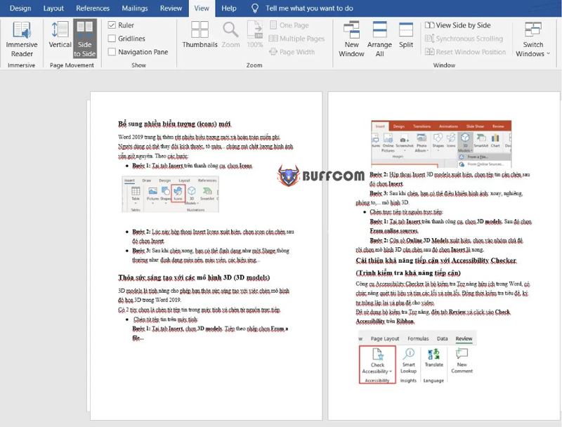 New Features on Word 2019