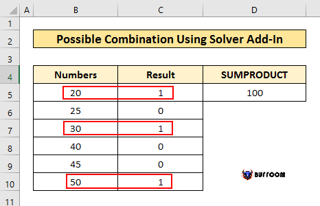 11. Sum All Possible Combination