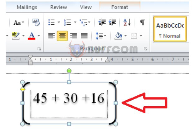 2 ways to insert parentheses in Word and Excel