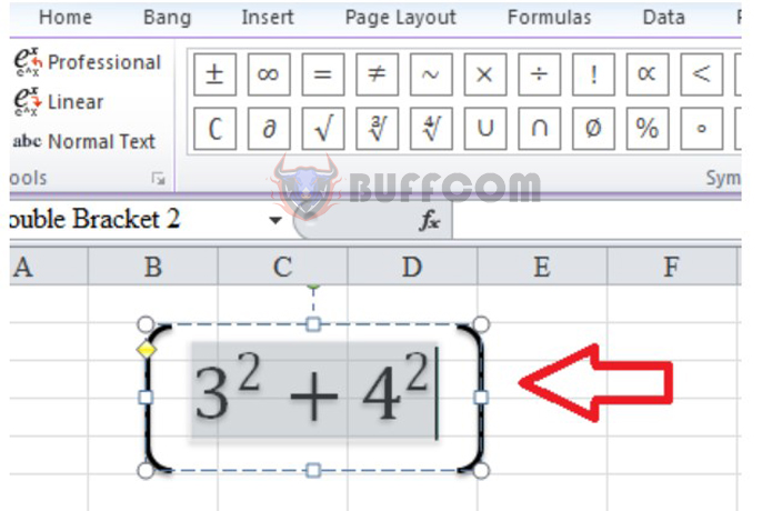 2 ways to insert parentheses in Word and Excel