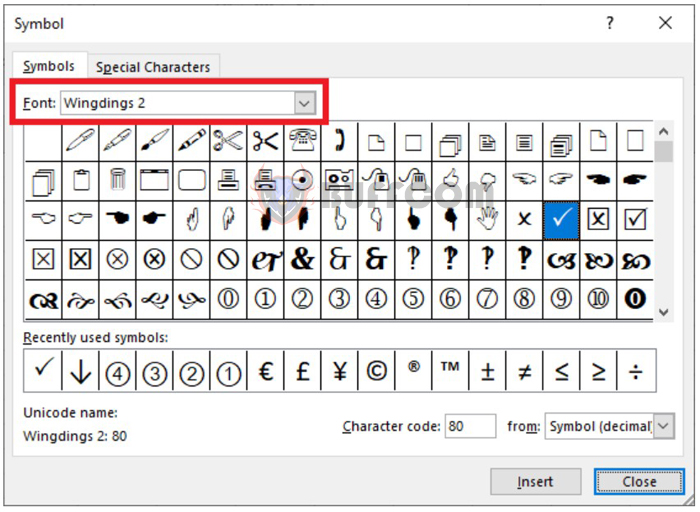 3 ways to insert checkmark in Excel