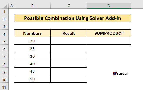 3. Sum All Possible Combination