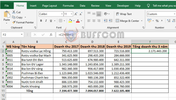 4 Ways to Sum Horizontally in Excel