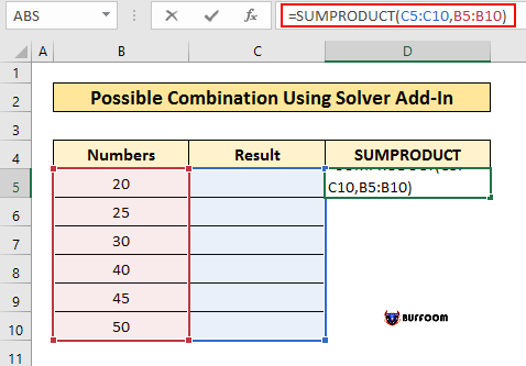 4. Sum All Possible Combination