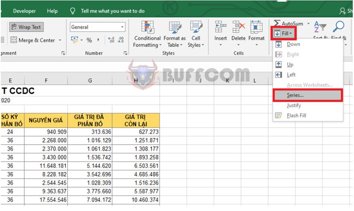 A few quick and easy ways to number items in Excel