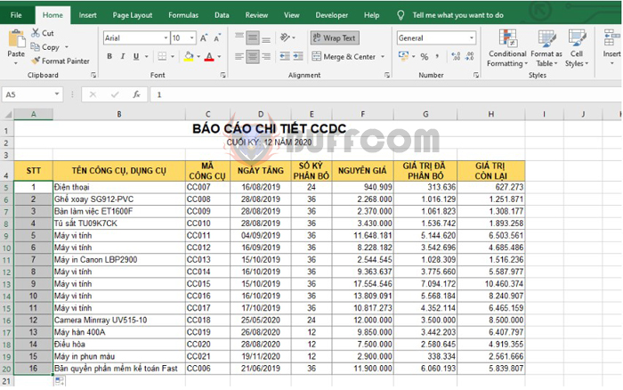 A few quick and easy ways to number items in Excel