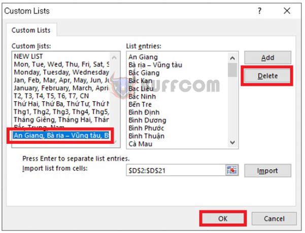 Automatic data entry guide in Excel