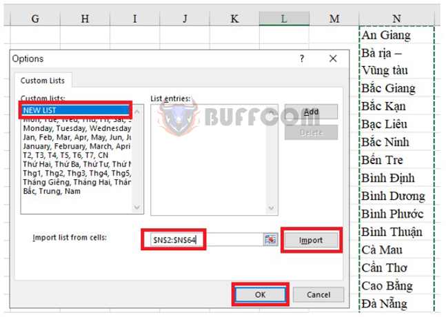 Automatic data entry guide in Excel