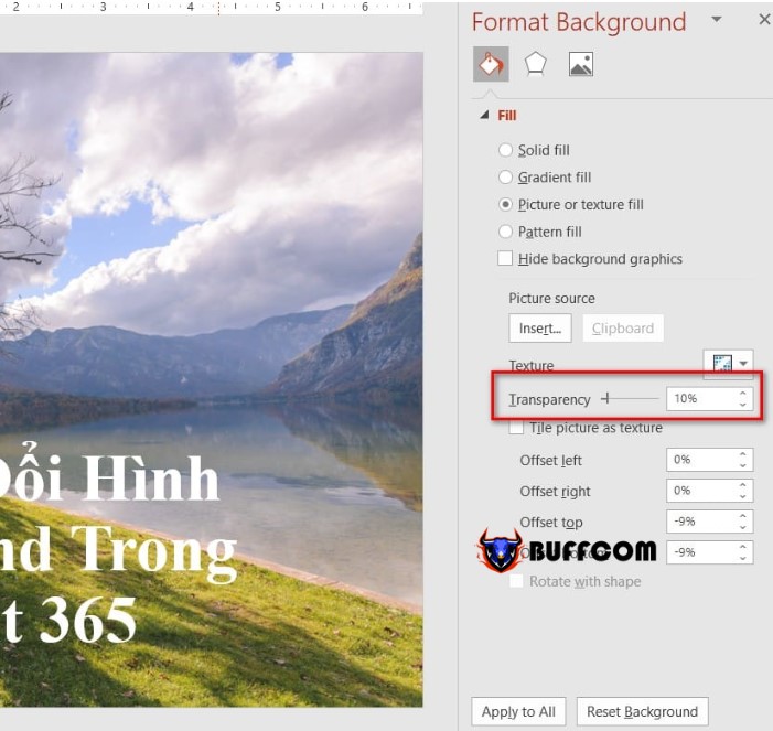 How to Change Background Image in PowerPoint 365