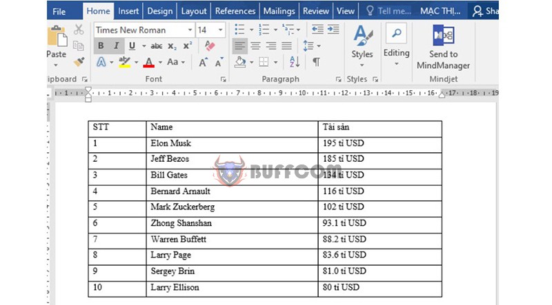 Converting Text To Table In Word