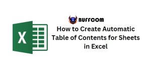 How to Create Automatic Table of Contents for Sheets in Excel