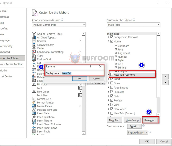 Create a Tab Menu in Excel 365 2 1