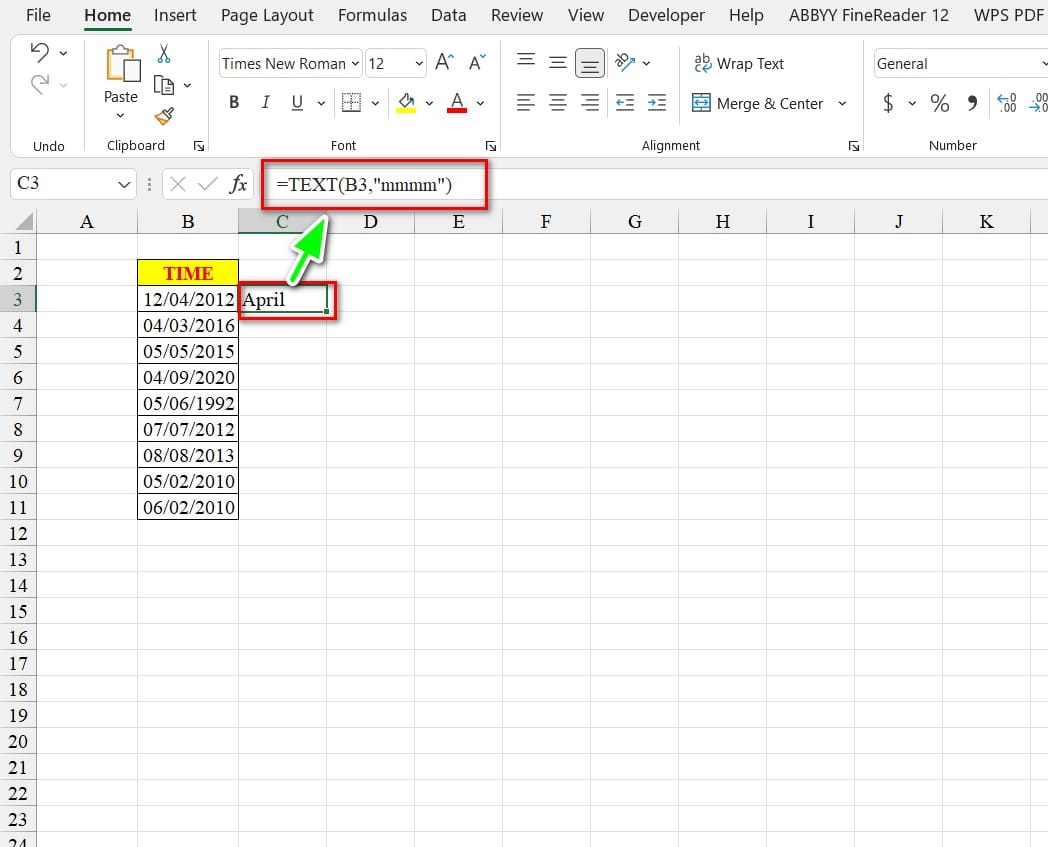 3 Easy Ways to Get Month Names from Dates in Excel
