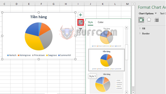 Detailed instructions for drawing a pie chart in Excel