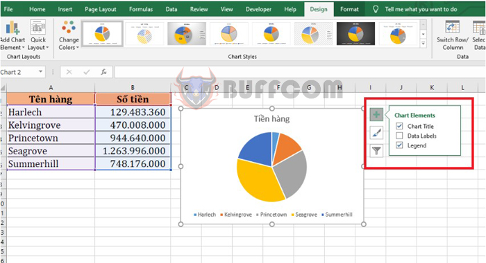 Detailed instructions for drawing a pie chart in Excel