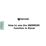 How to use the ISERROR function in Excel