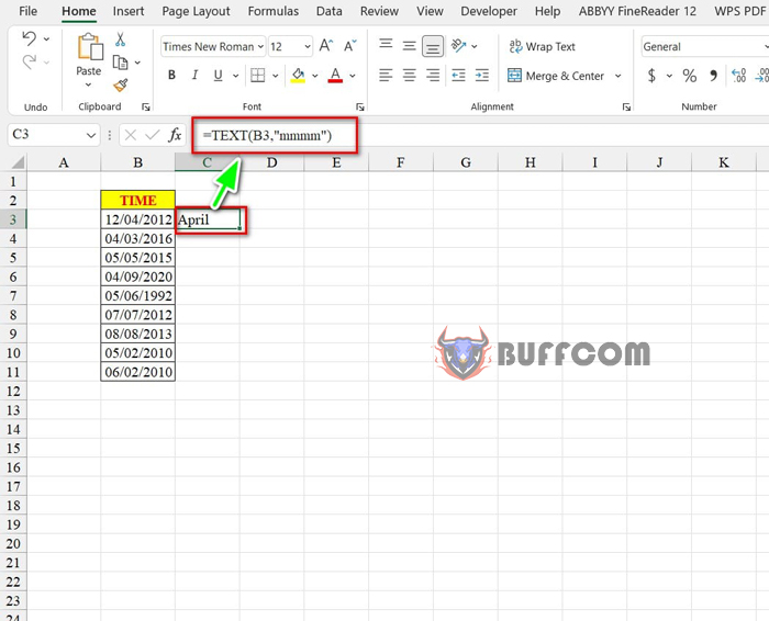 3 Easy Ways to Get Month Names from Dates in Excel