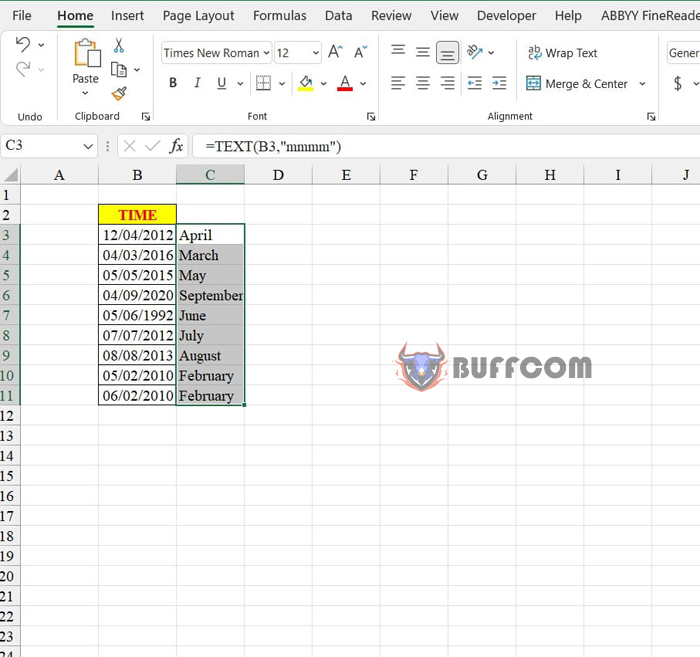 3 Easy Ways to Get Month Names from Dates in Excel