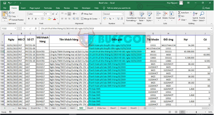 Highlighting columns or rows in Excel when selected