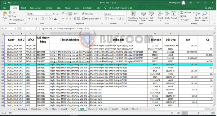 Highlighting columns or rows in Excel when selected