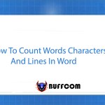 How To Count Words Characters And Lines In Word