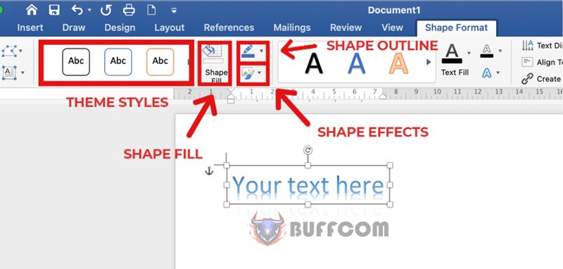 Shape Styles Tool Group