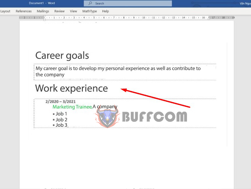 How to Create a CV on Word 6.1