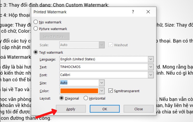 Create and Delete Watermark in Word